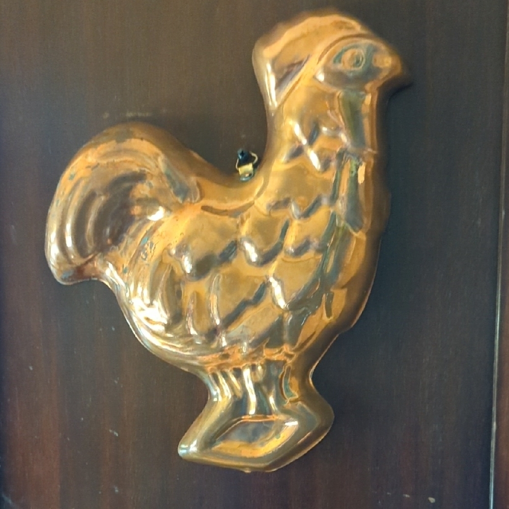 Copper Rooster Wall Accent